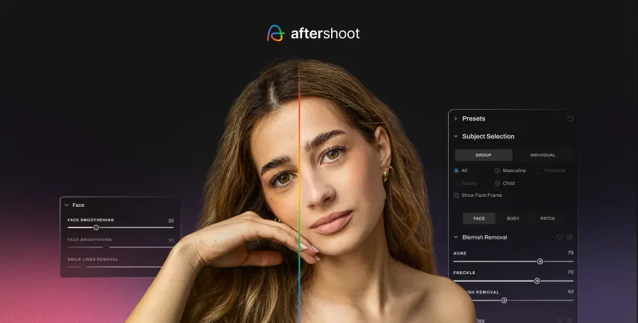 ai retouching with Aftershoot