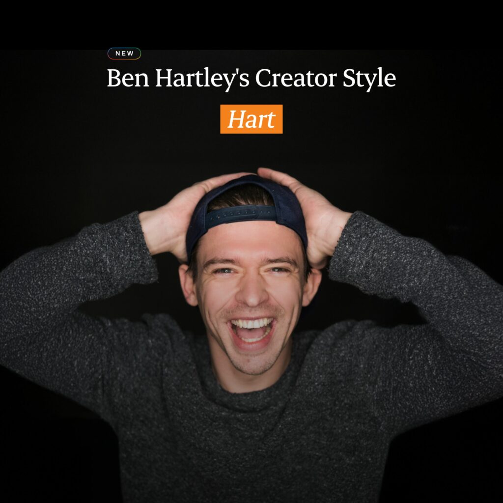 Ben hartley new creator style on Aftershoot